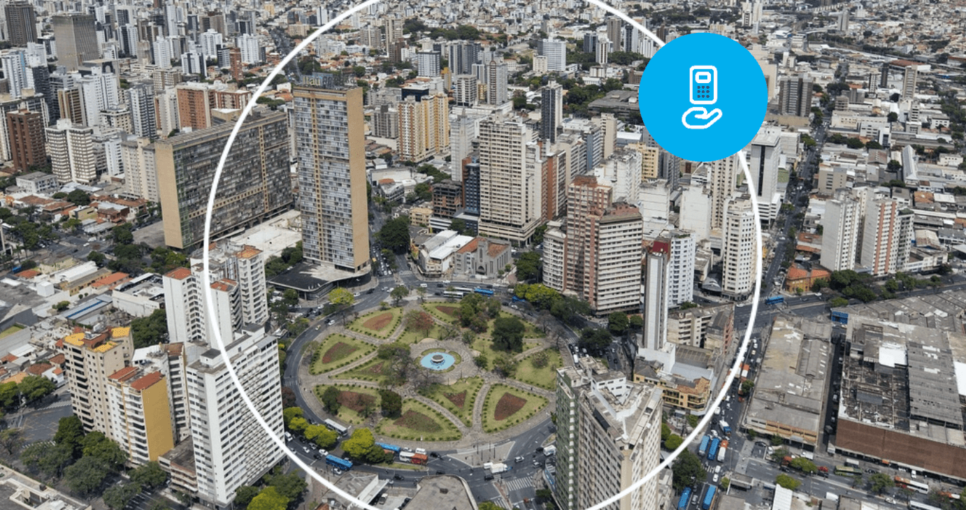 imagem aérea de Belo Horizonte, Minas Gerais